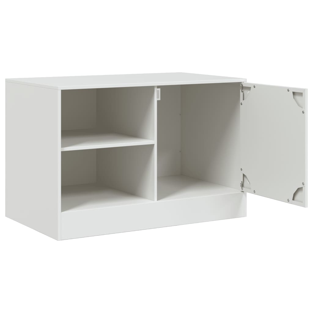 vidaXL Dulapuri TV 2 buc., alb, 67x39x44 cm Otel