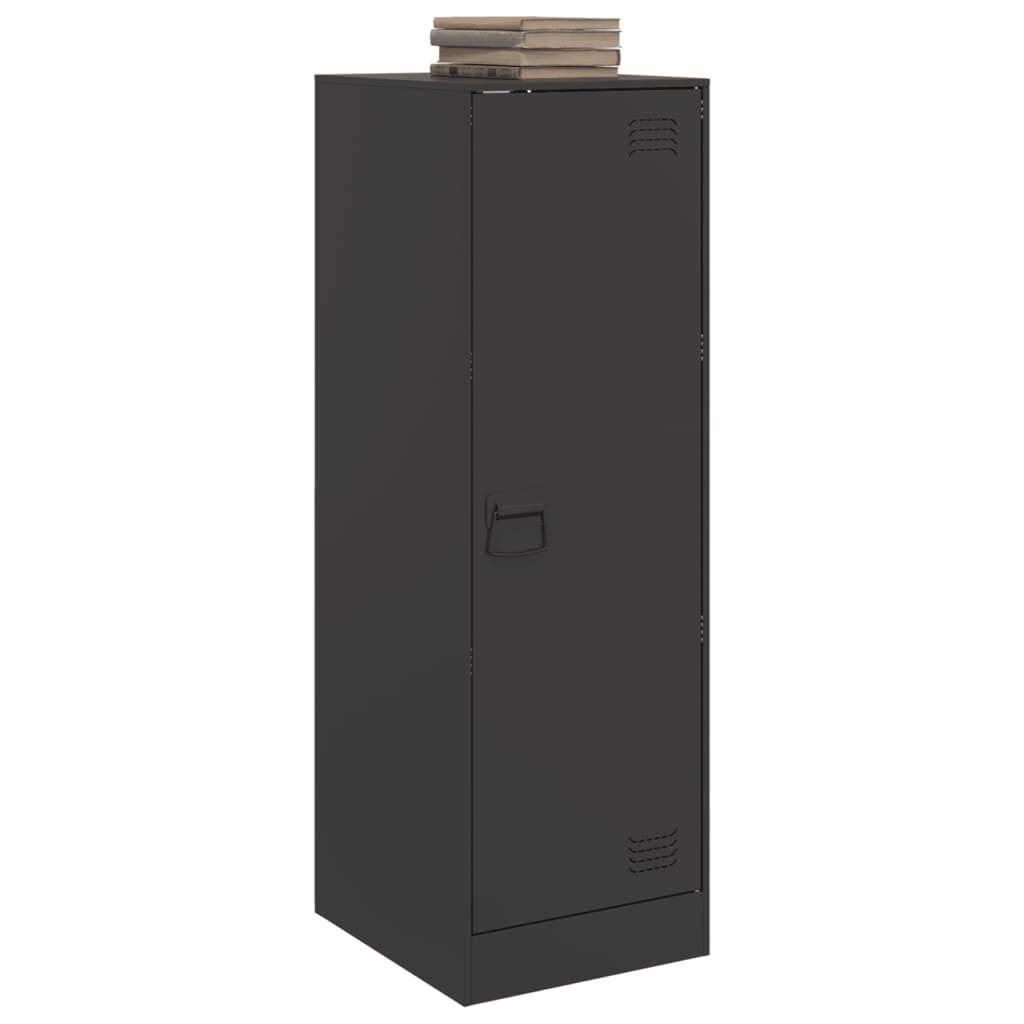 vidaXL Servantă, negru, 34,5x39x107 cm, oțel vidaXL Servantă, negru, 34,5x39x107 cm, oțel