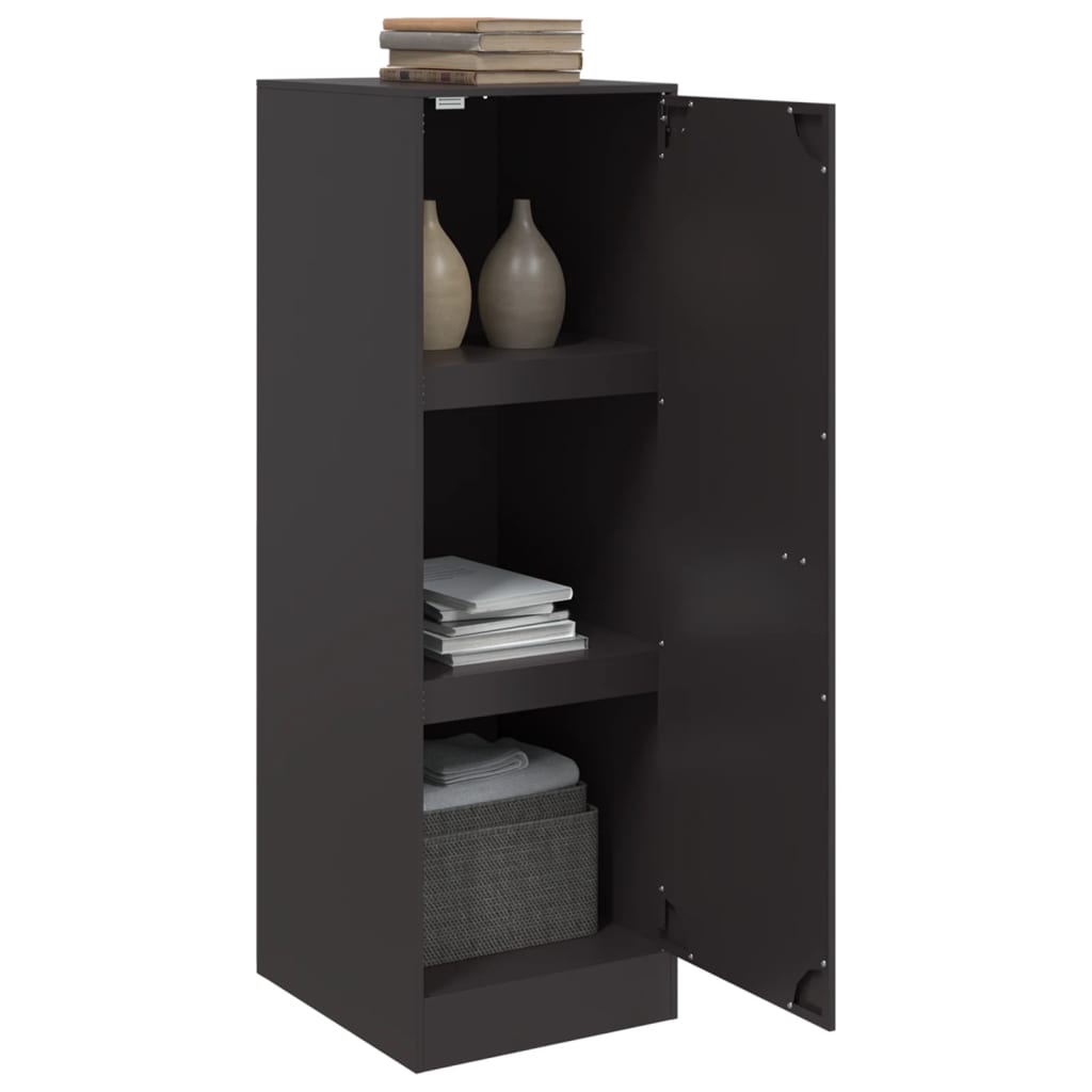vidaXL Servantă, negru, 34,5x39x107 cm, oțel vidaXL Servantă, negru, 34,5x39x107 cm, oțel