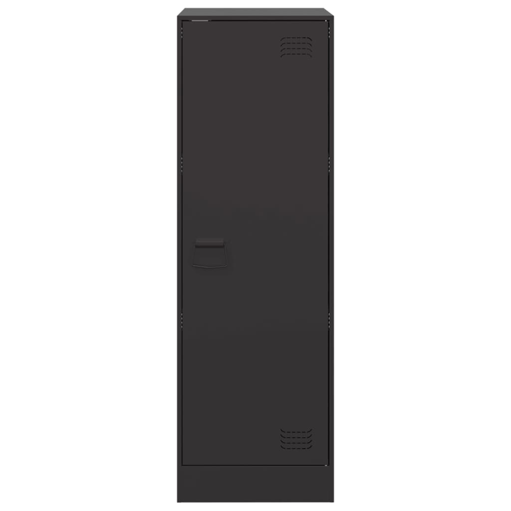 vidaXL Servantă, negru, 34,5x39x107 cm, oțel vidaXL Servantă, negru, 34,5x39x107 cm, oțel