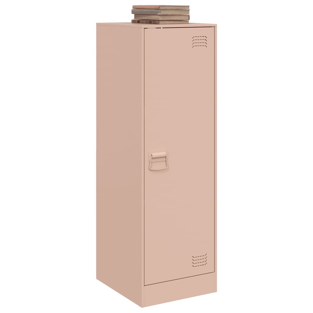 vidaXL Comodă Roz 34,5x39x107 cm oțel vidaXL Comodă Roz 34,5x39x107 cm oțel