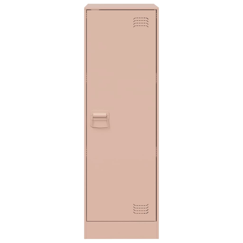 vidaXL Comodă Roz 34,5x39x107 cm oțel vidaXL Comodă Roz 34,5x39x107 cm oțel