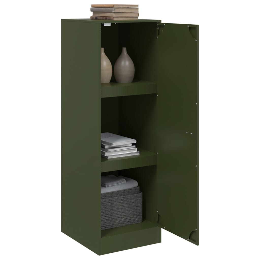 vidaXL Comodă verde măslină 34,5x39x107 cm oțel vidaXL Comodă verde măslină 34,5x39x107 cm oțel