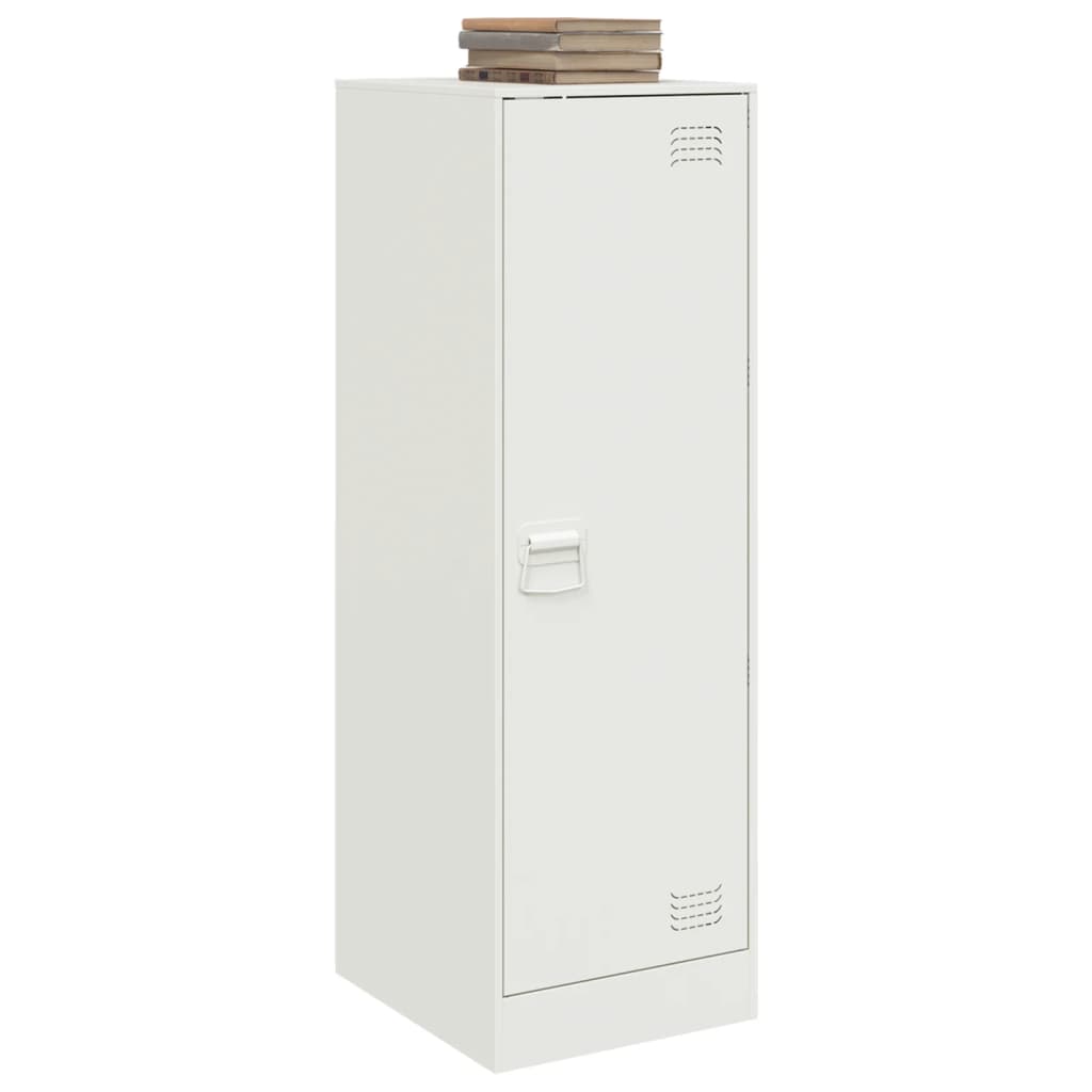 vidaXL Servantă, alb, 34,5x39x107 cm, oțel vidaXL Servantă, alb, 34,5x39x107 cm, oțel