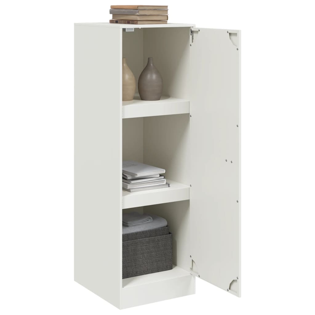 vidaXL Servantă, alb, 34,5x39x107 cm, oțel vidaXL Servantă, alb, 34,5x39x107 cm, oțel