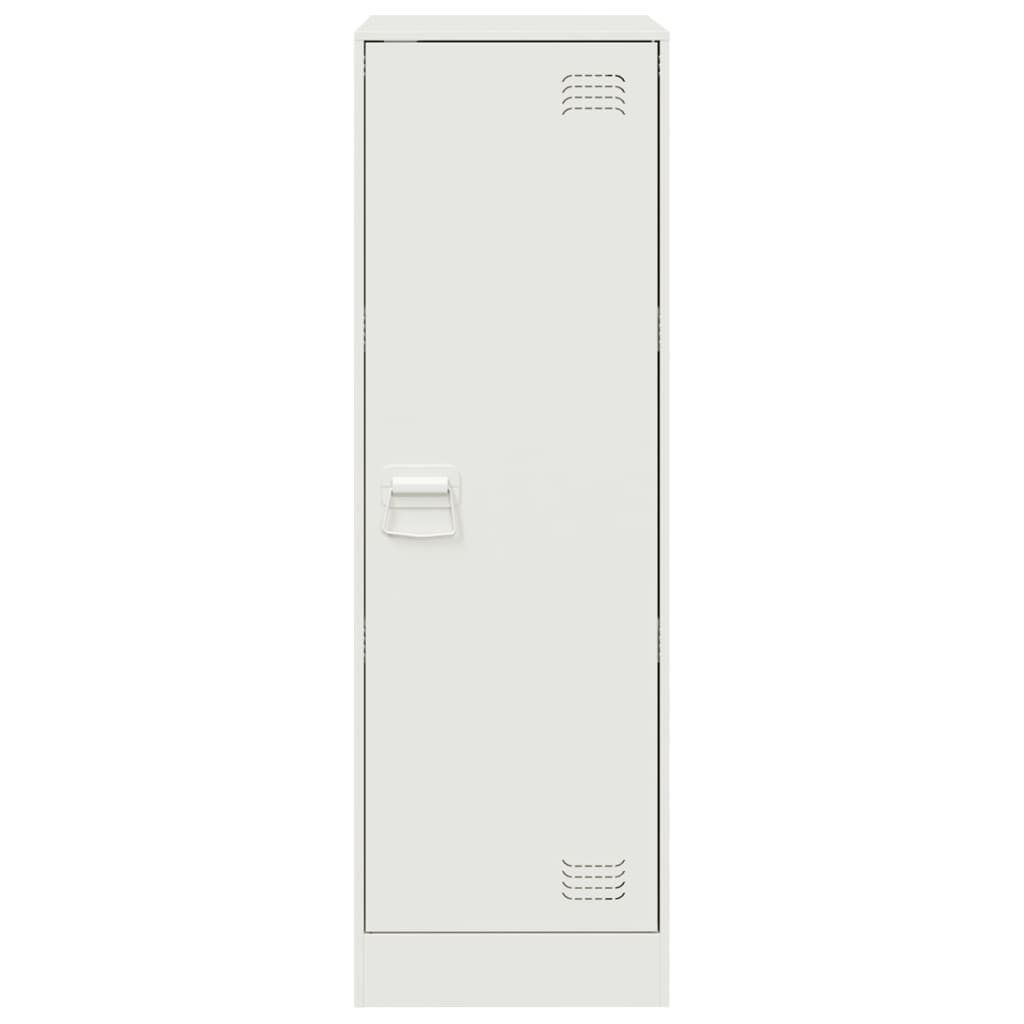vidaXL Servantă, alb, 34,5x39x107 cm, oțel vidaXL Servantă, alb, 34,5x39x107 cm, oțel