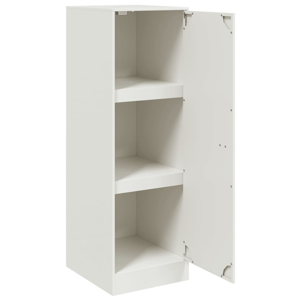 vidaXL Servantă, alb, 34,5x39x107 cm, oțel vidaXL Servantă, alb, 34,5x39x107 cm, oțel