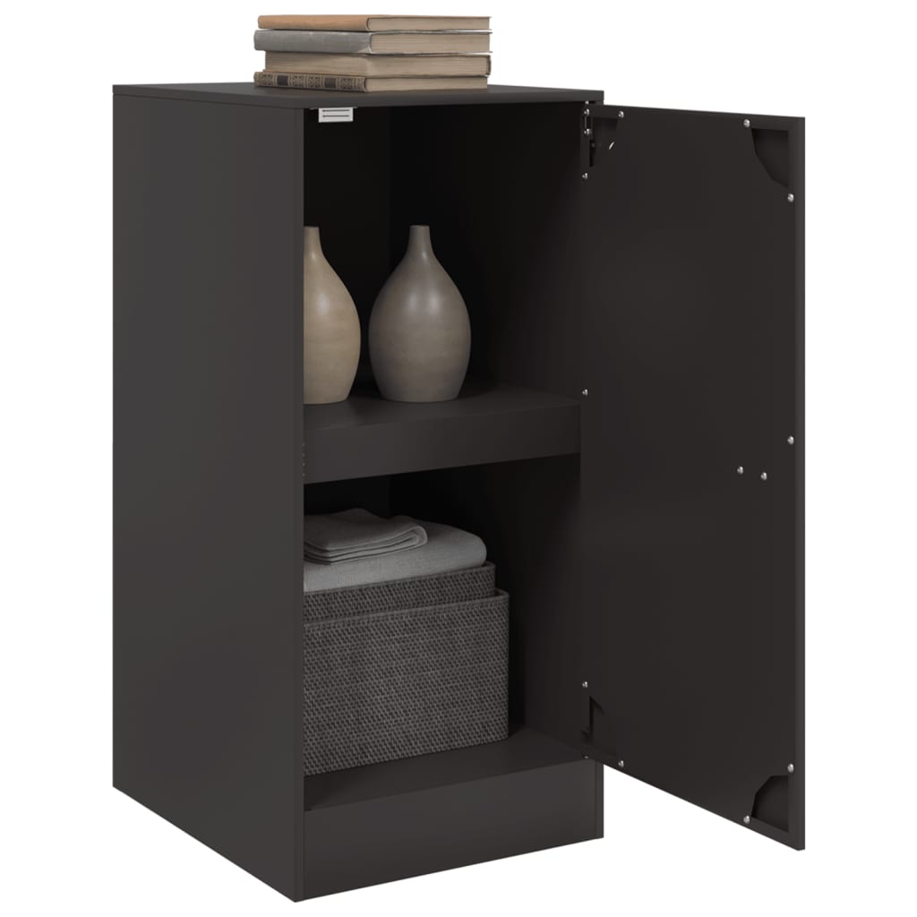 vidaXL Servantă, negru, 34,5x39x73 cm, oțel vidaXL Servantă, negru, 34,5x39x73 cm, oțel