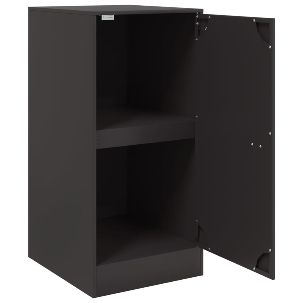 vidaXL Servantă, negru, 34,5x39x73 cm, oțel vidaXL Servantă, negru, 34,5x39x73 cm, oțel