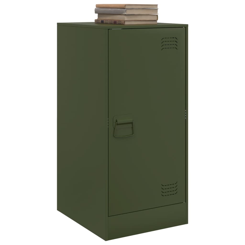 vidaXL Bufeta verde măslină 34,5x39x73 cm oțel