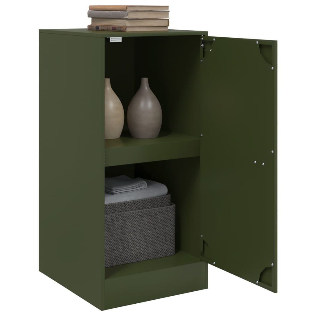 vidaXL Bufeta verde măslină 34,5x39x73 cm oțel