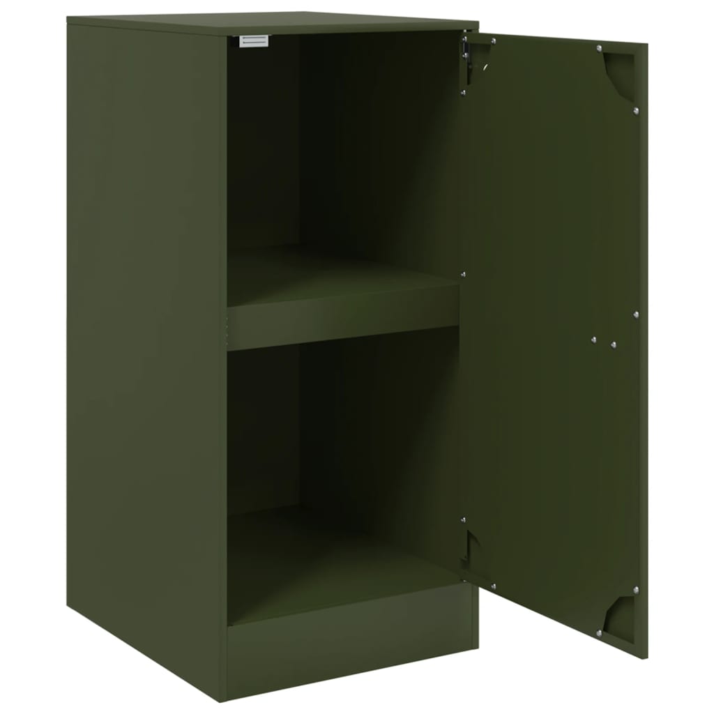 vidaXL Bufeta verde măslină 34,5x39x73 cm oțel