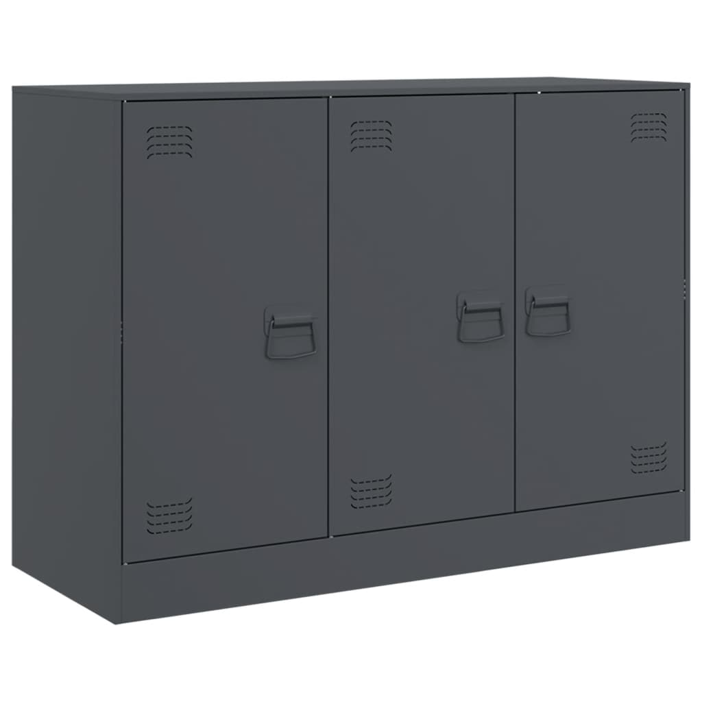vidaXL Servantă, antracit, 99x39x73 cm, oțel vidaXL Servantă, antracit, 99x39x73 cm, oțel