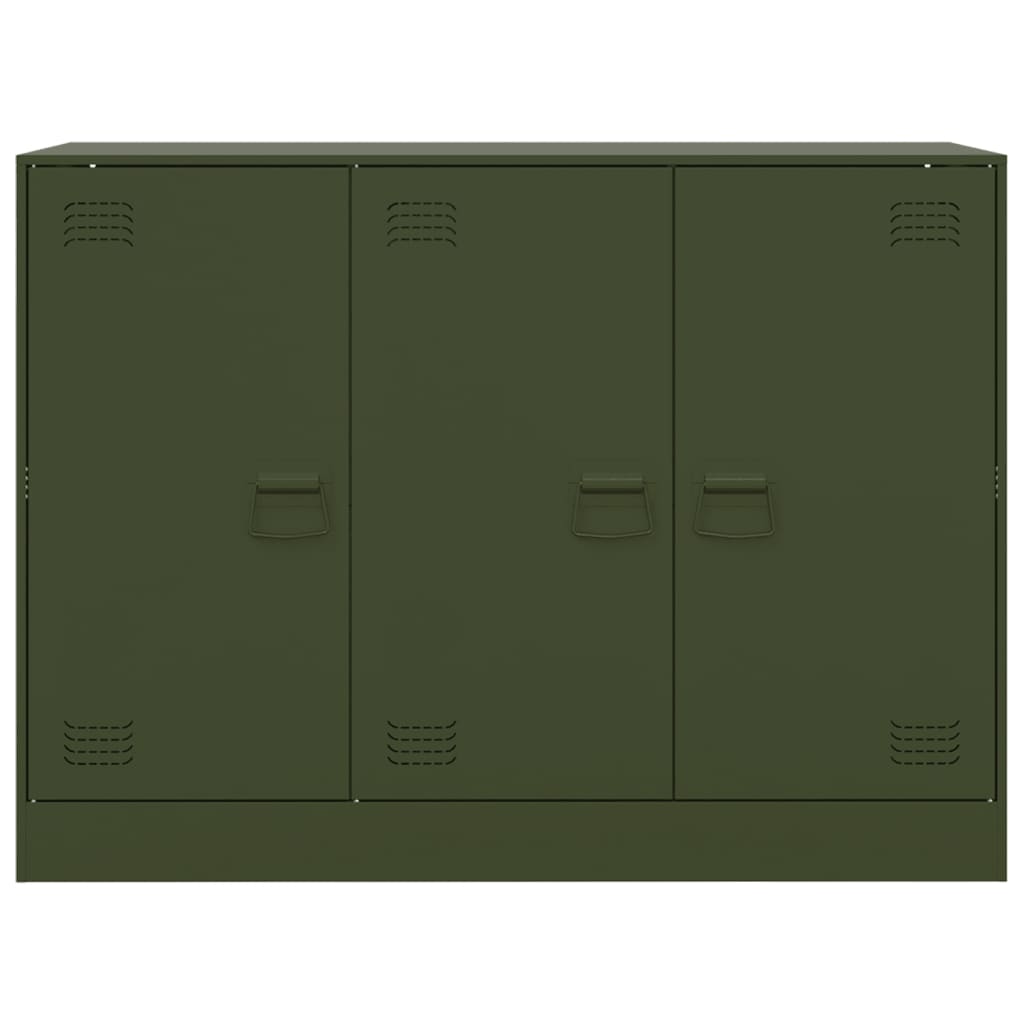 vidaXL Bufeta verde măslină 99x39x73 cm oțel