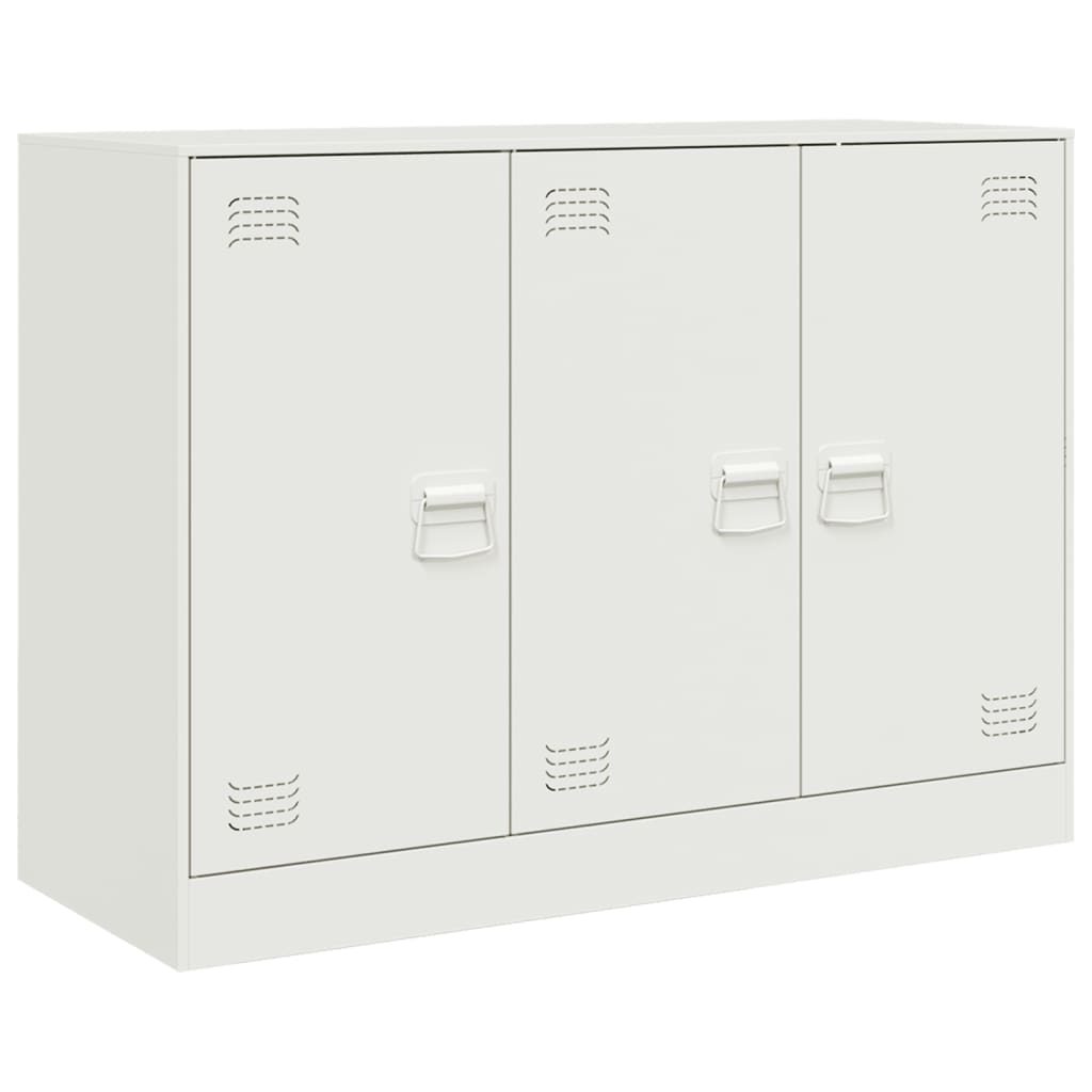 vidaXL Servantă, alb, 99x39x73 cm, oțel vidaXL Servantă, alb, 99x39x73 cm, oțel
