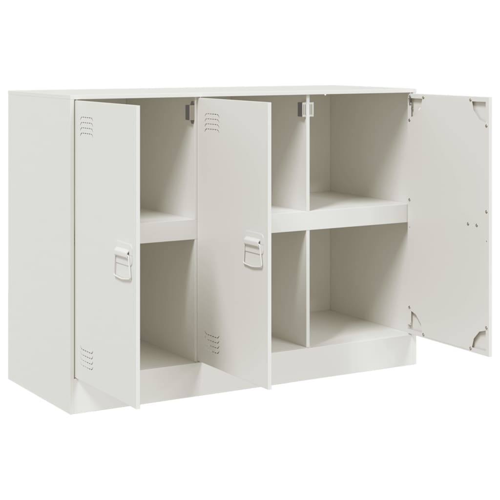 vidaXL Servantă, alb, 99x39x73 cm, oțel vidaXL Servantă, alb, 99x39x73 cm, oțel