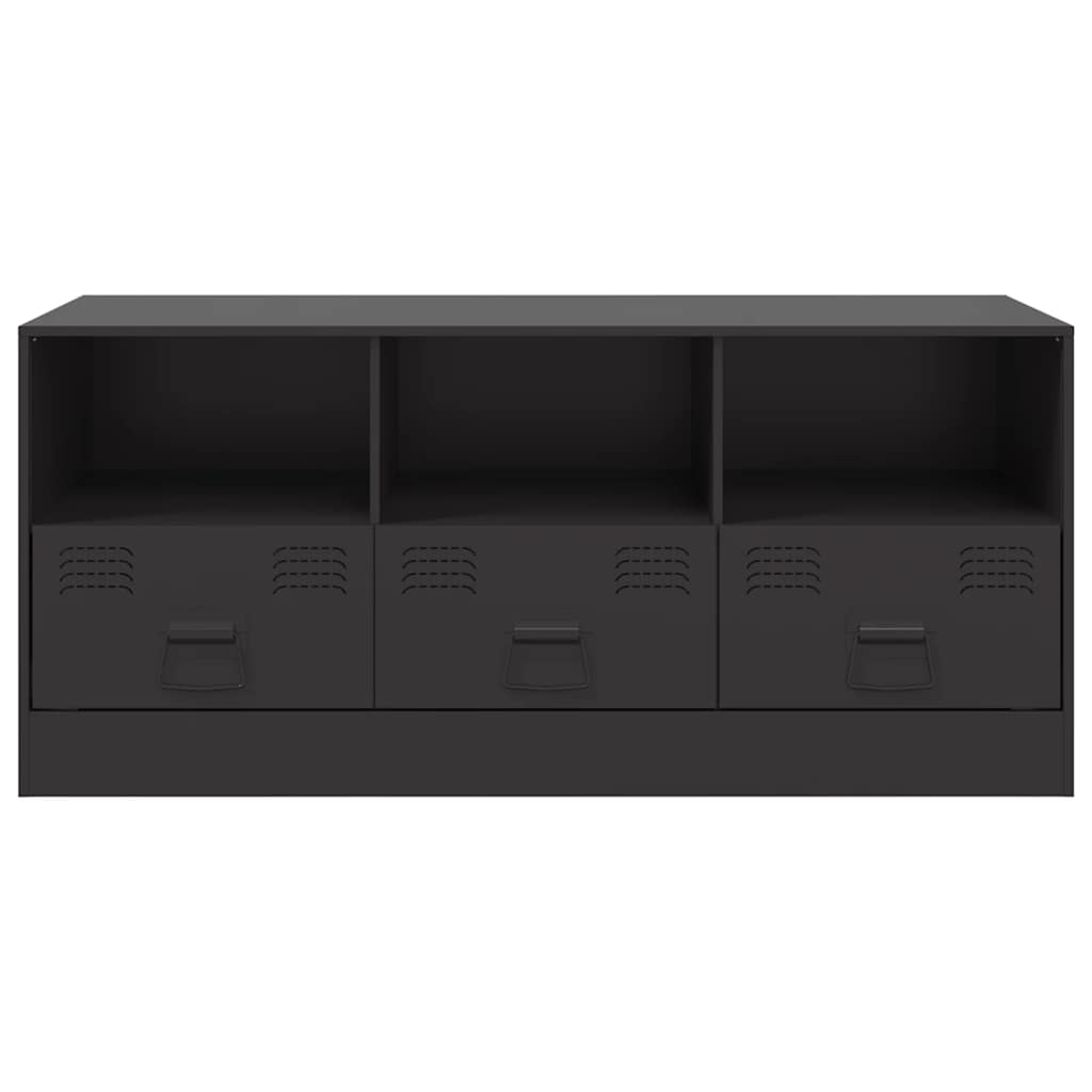 vidaXL Comodă TV, negru, 99x39x44 cm, oțel vidaXL Comodă TV, negru, 99x39x44 cm, oțel