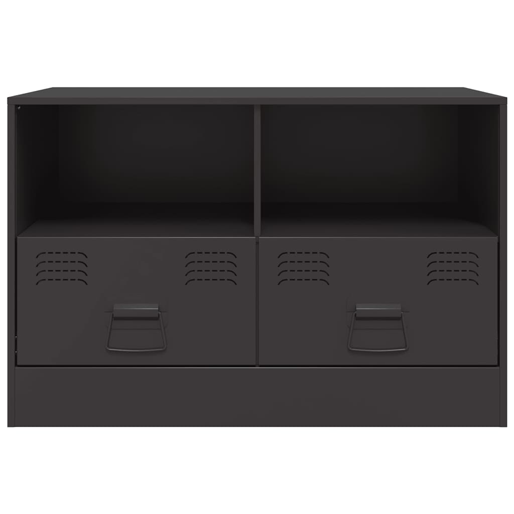 vidaXL Dulap TV, negru, 67x39x44 cm, oțel vidaXL Dulap TV, negru, 67x39x44 cm, oțel