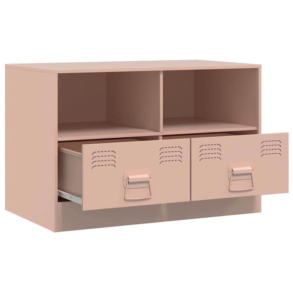 vidaXL Dulapuri TV 2 buc Roz 67x39x44 cm Otel