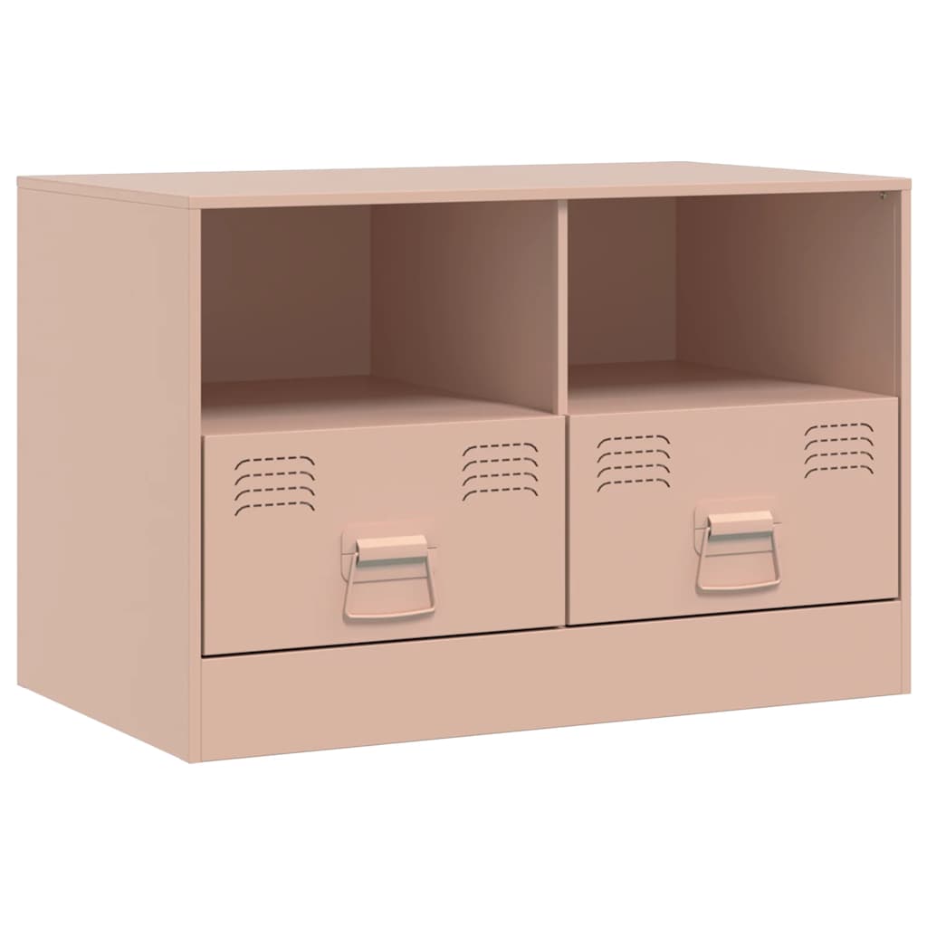 vidaXL Dulapuri TV 2 buc Roz 67x39x44 cm Otel