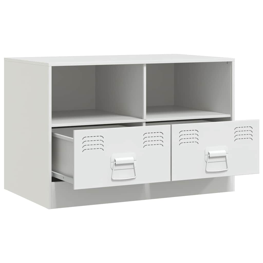 vidaXL Dulapuri TV 2 buc., alb, 67x39x44 cm Otel