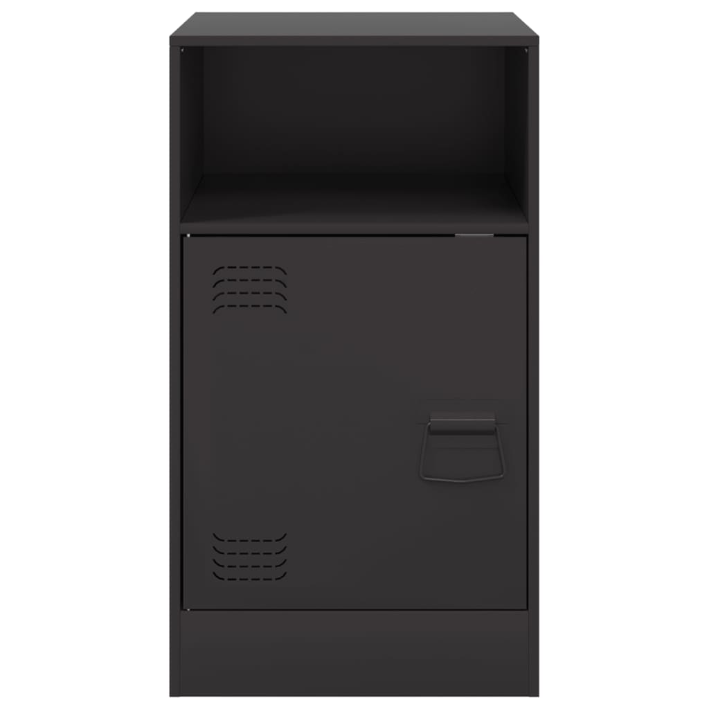 vidaXL Noptiere, 2 buc., negru, 34,5x39x62 cm, oțel vidaXL Noptiere, 2 buc., negru, 34,5x39x62 cm, oțel