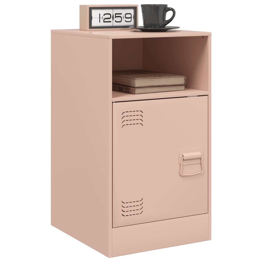 vidaXL Noptiere, 2 buc., 34,5x39x62 , 34,5x39x62 cm, oțel