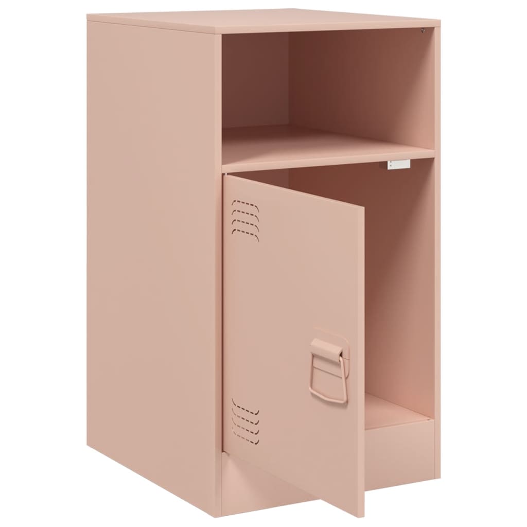 vidaXL Noptiere, 2 buc., 34,5x39x62 , 34,5x39x62 cm, oțel