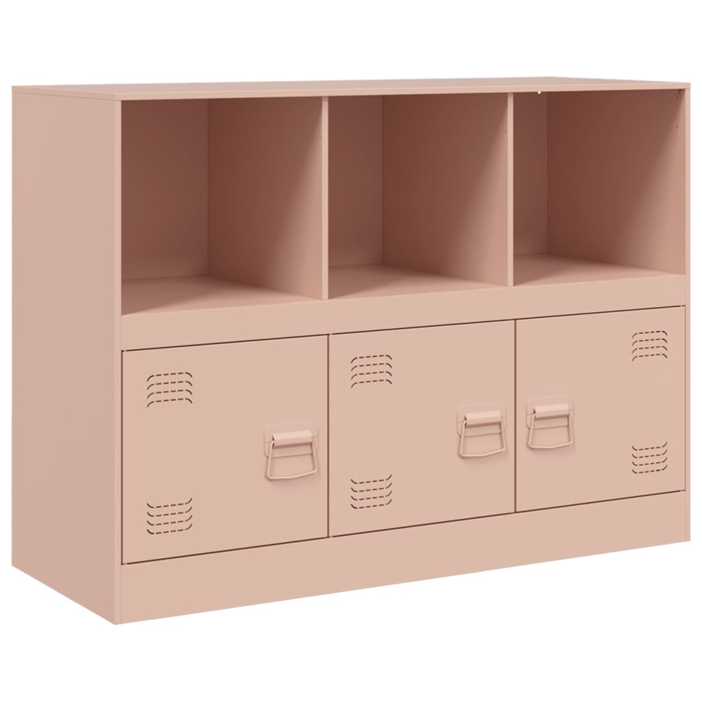 vidaXL Dulap, roz, 99x39x73 cm, oțel vidaXL Dulap, roz, 99x39x73 cm, oțel