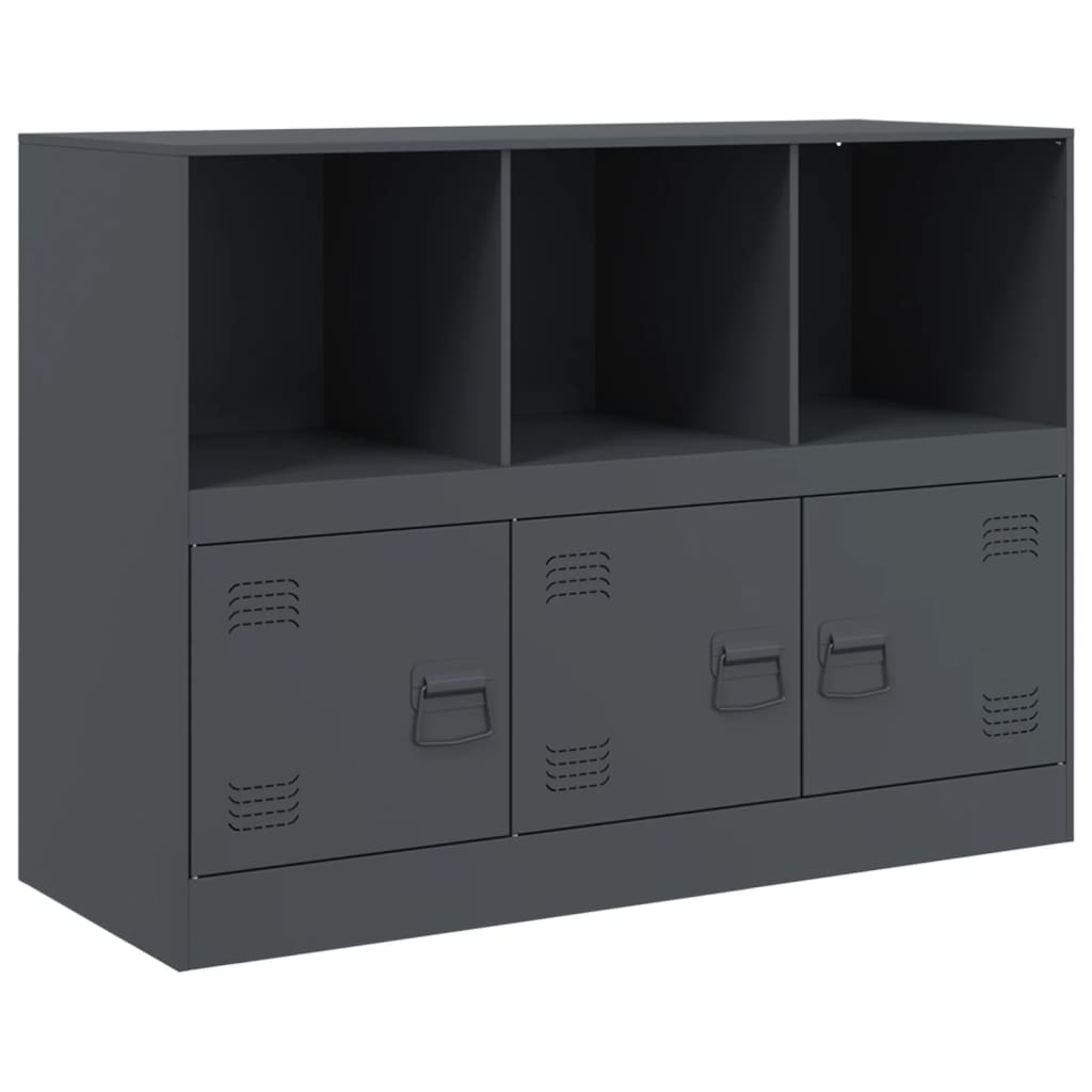 vidaXL Servantă, antracit, 99x39x73 cm, oțel vidaXL Servantă, antracit, 99x39x73 cm, oțel