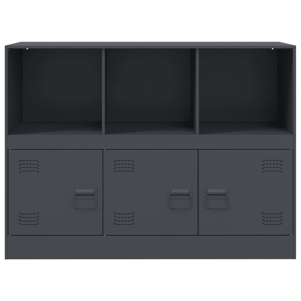 vidaXL Servantă, antracit, 99x39x73 cm, oțel vidaXL Servantă, antracit, 99x39x73 cm, oțel