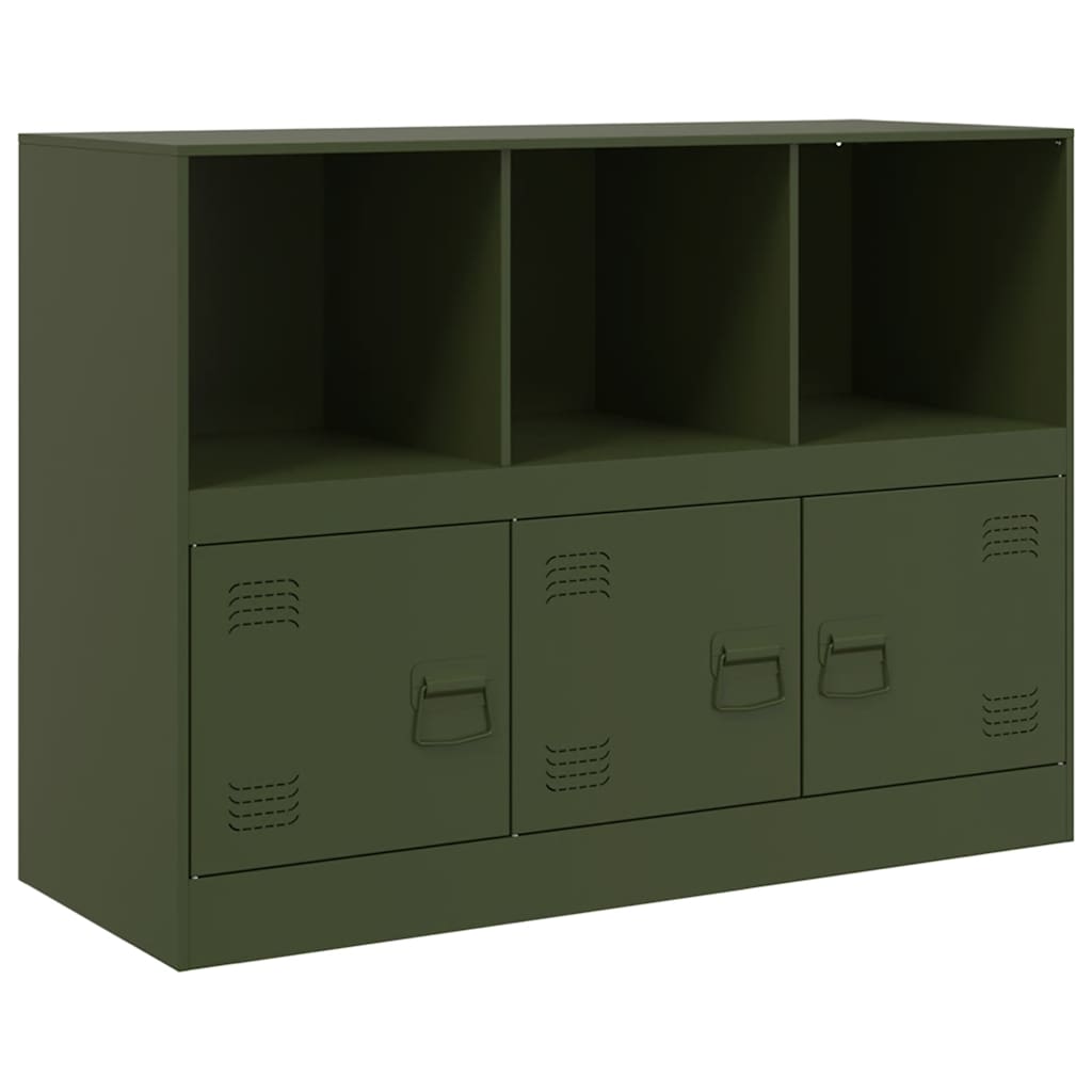 vidaXL Bufeta verde măslină 99x39x73 cm oțel