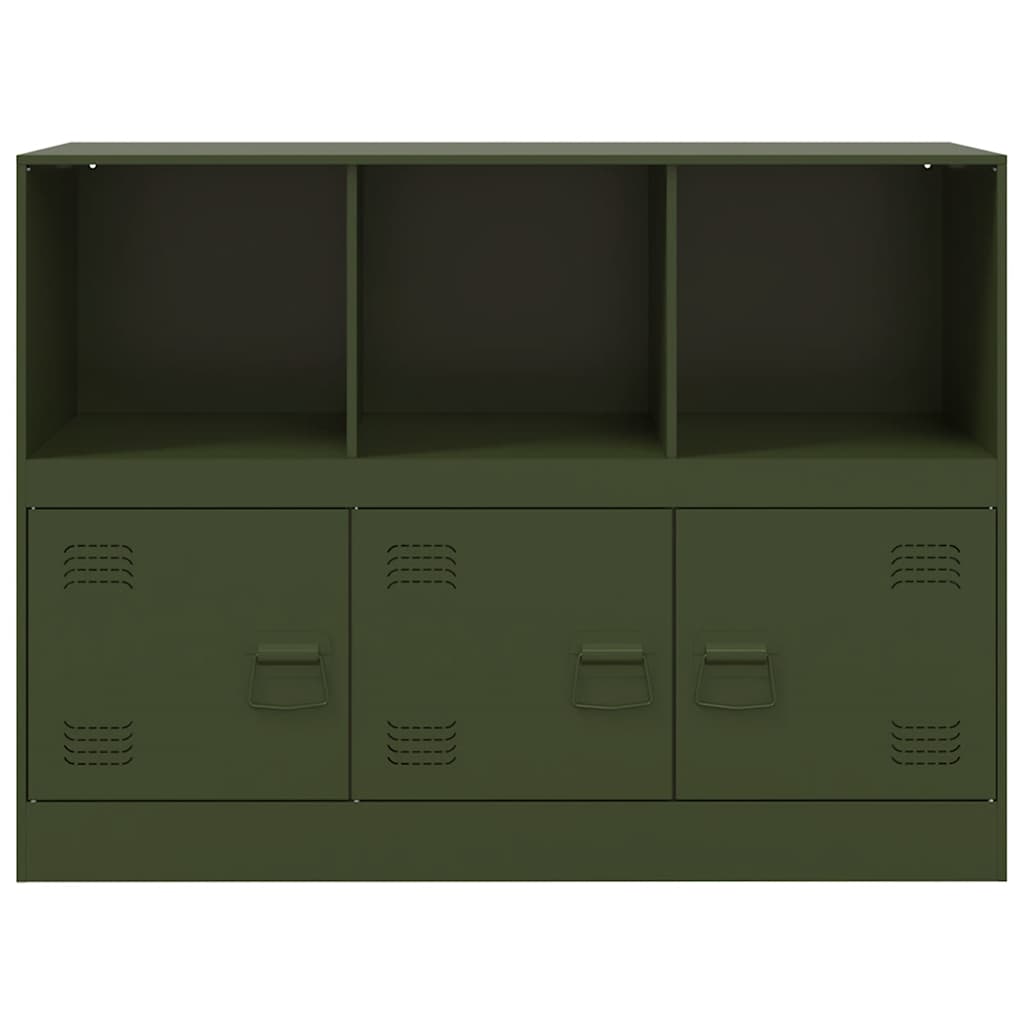 vidaXL Bufeta verde măslină 99x39x73 cm oțel