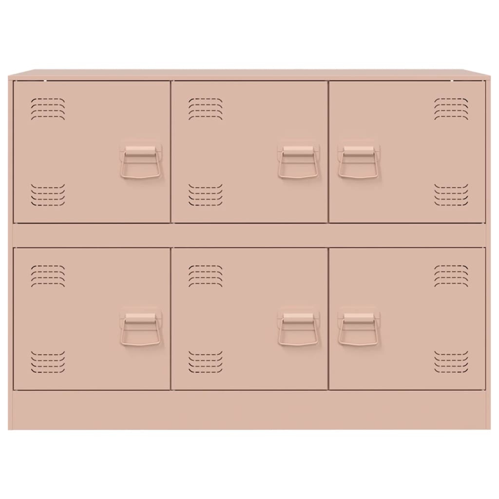 vidaXL Dulap, roz, 99x39x73 cm, oțel vidaXL Dulap, roz, 99x39x73 cm, oțel