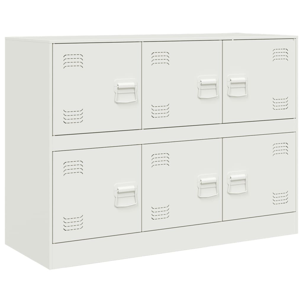 vidaXL Servantă, alb, 99x39x73 cm, oțel vidaXL Servantă, alb, 99x39x73 cm, oțel