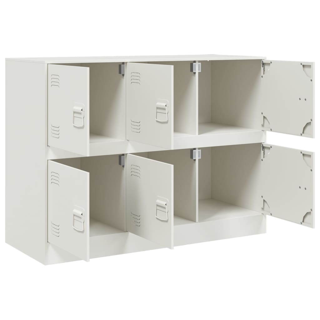 vidaXL Servantă, alb, 99x39x73 cm, oțel vidaXL Servantă, alb, 99x39x73 cm, oțel