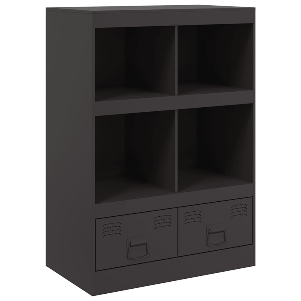 vidaXL Dulap înalt, negru, 67x39x95 cm, oțel