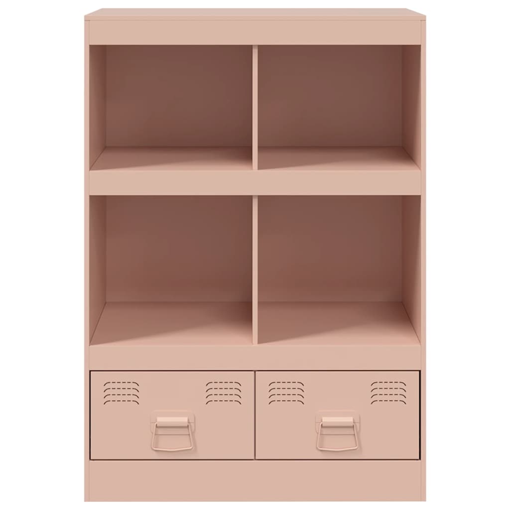 vidaXL Comodă Roz 67x39x95 cm oțel vidaXL Comodă Roz 67x39x95 cm oțel