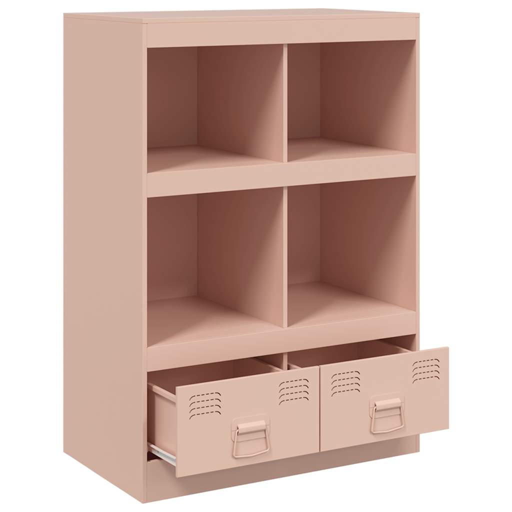 vidaXL Comodă Roz 67x39x95 cm oțel vidaXL Comodă Roz 67x39x95 cm oțel