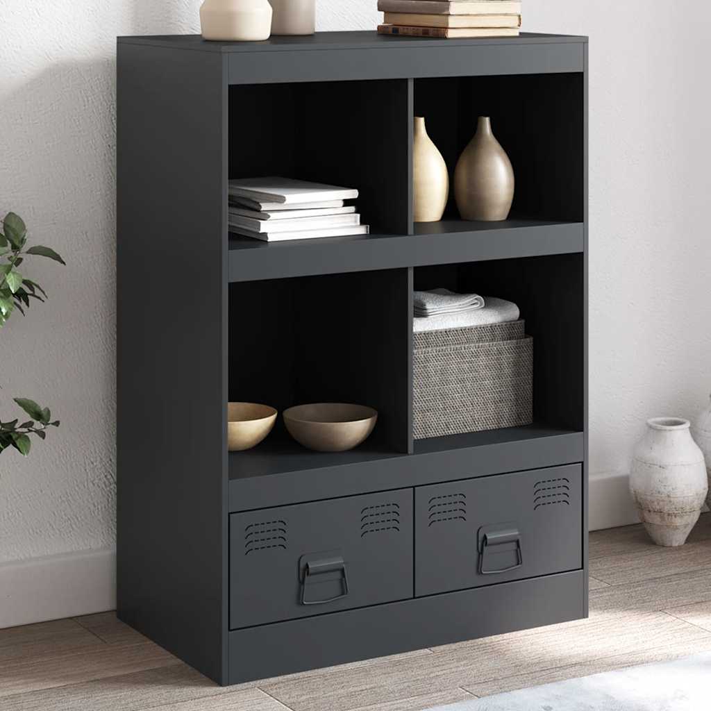 vidaXL Dulap înalt, antracit, 67x39x95 cm, oțel vidaXL Dulap înalt, antracit, 67x39x95 cm, oțel
