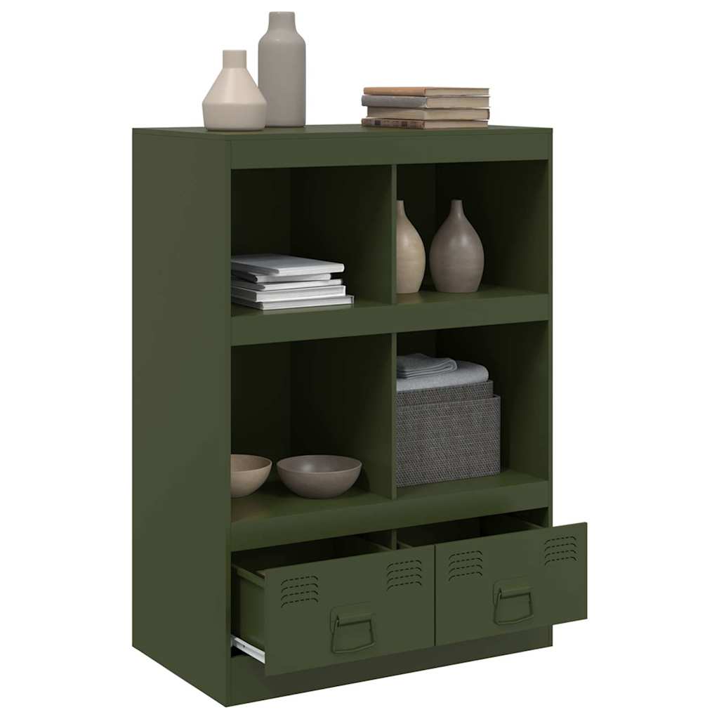 vidaXL Dulap înalt verde măslină 67x39x95 cm oțel vidaXL Dulap înalt verde măslină 67x39x95 cm oțel