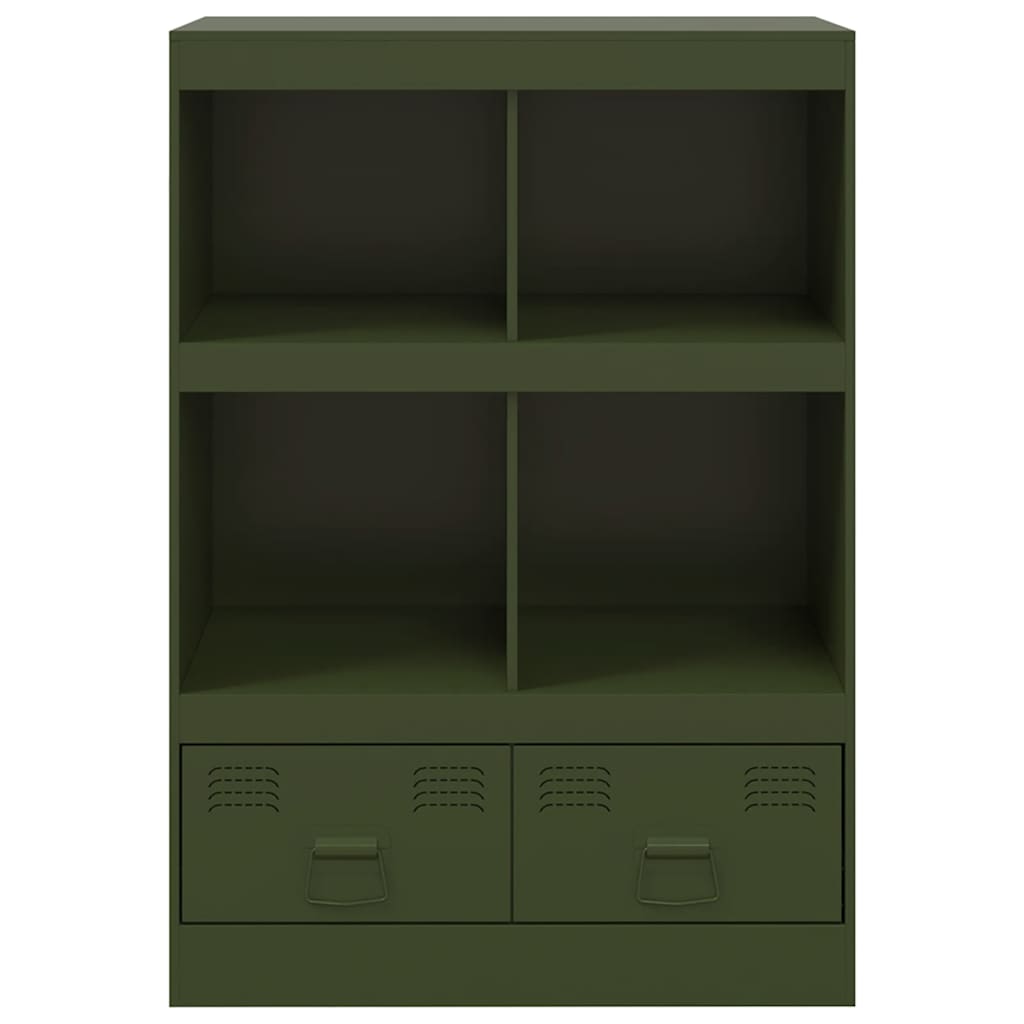 vidaXL Dulap înalt verde măslină 67x39x95 cm oțel vidaXL Dulap înalt verde măslină 67x39x95 cm oțel