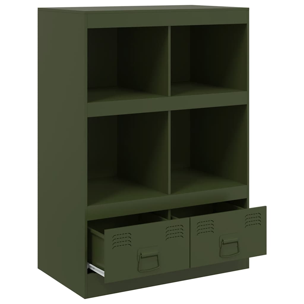 vidaXL Dulap înalt verde măslină 67x39x95 cm oțel vidaXL Dulap înalt verde măslină 67x39x95 cm oțel
