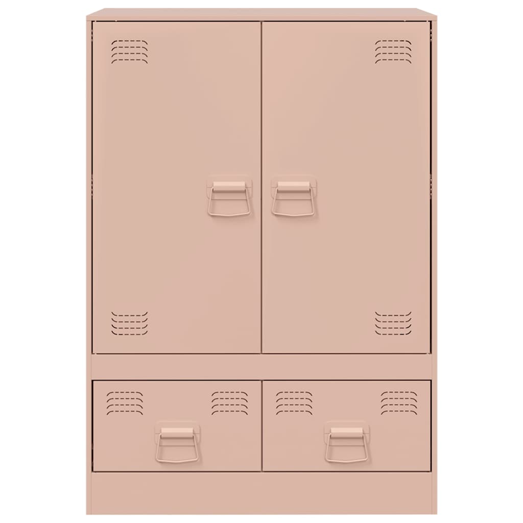 vidaXL Dulap înalt Roz 67x39x95 cm oțel vidaXL Dulap înalt Roz 67x39x95 cm oțel