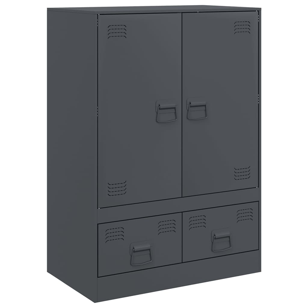 vidaXL Dulap înalt, antracit, 67x39x95 cm, oțel vidaXL Dulap înalt, antracit, 67x39x95 cm, oțel