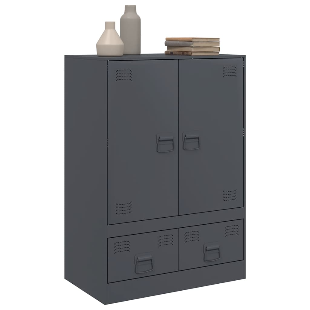 vidaXL Dulap înalt, antracit, 67x39x95 cm, oțel vidaXL Dulap înalt, antracit, 67x39x95 cm, oțel