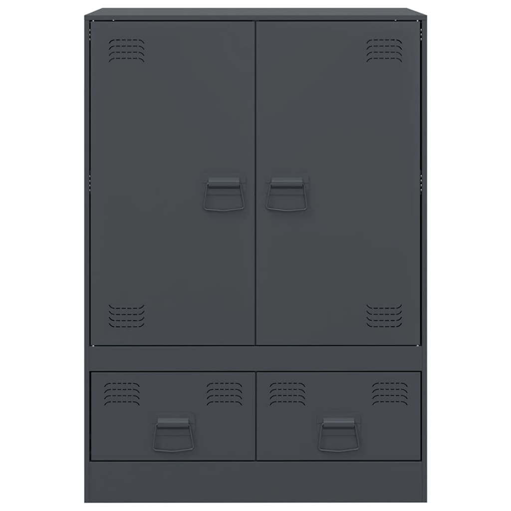 vidaXL Dulap înalt, antracit, 67x39x95 cm, oțel vidaXL Dulap înalt, antracit, 67x39x95 cm, oțel