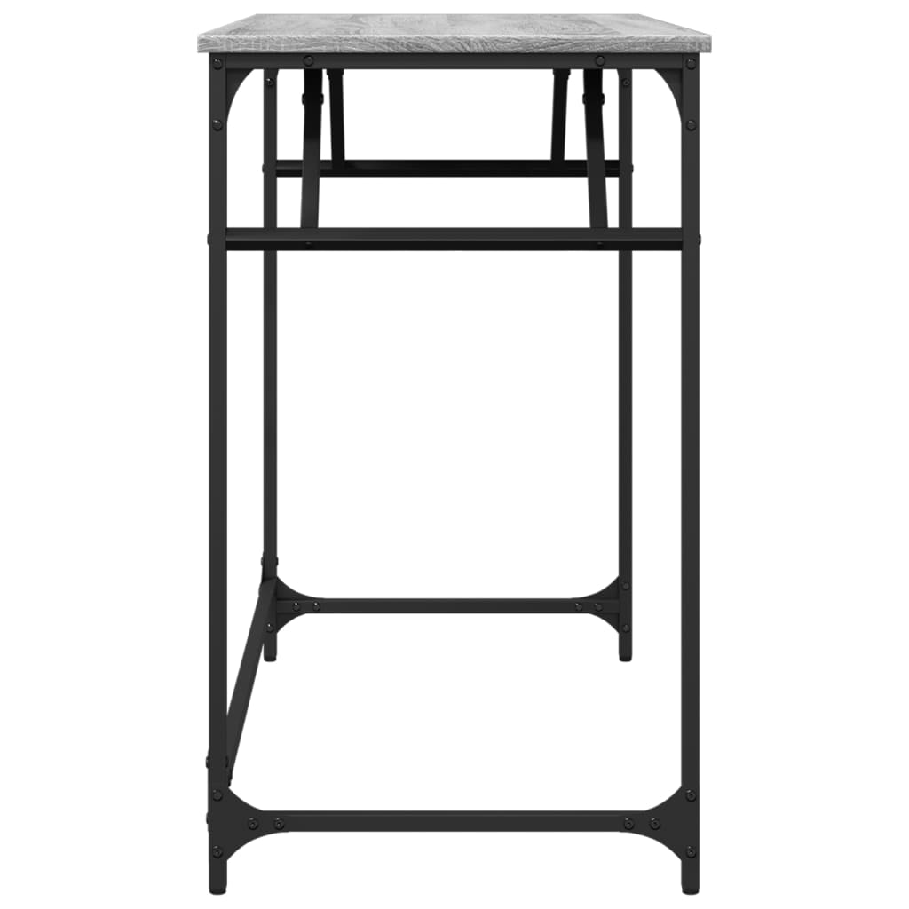 vidaXL Birou gri sonoma 100x45x76 cm lemn/oțel vopsit electrostatic vidaXL Birou gri sonoma 100x45x76 cm lemn/oțel vopsit electrostatic