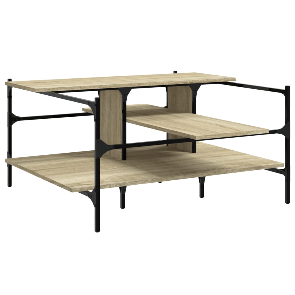 vidaXL Măsuță de cafea, stejar sonoma, 100x100x48,5 cm, lemn prelucrat vidaXL Măsuță de cafea, stejar sonoma, 100x100x48,5 cm, lemn prelucrat