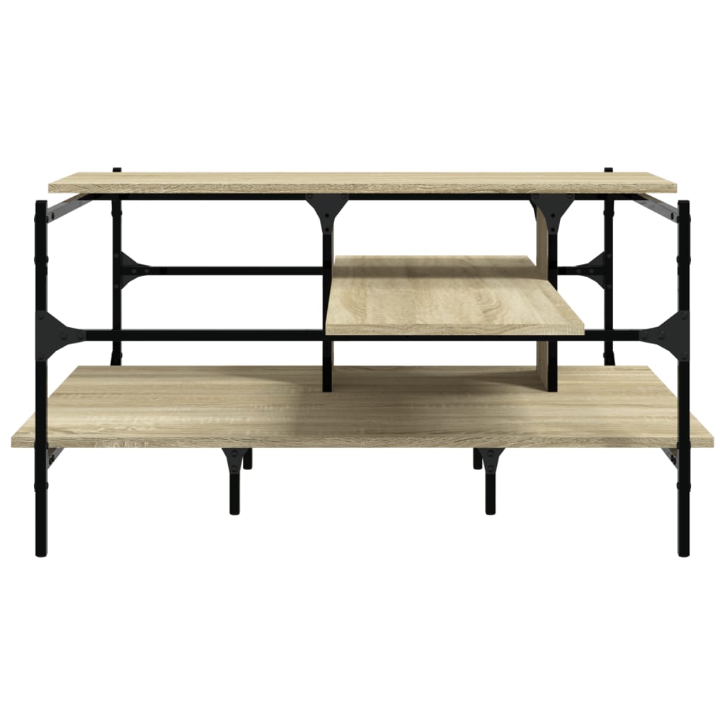 vidaXL Măsuță de cafea, stejar sonoma, 100x100x48,5 cm, lemn prelucrat vidaXL Măsuță de cafea, stejar sonoma, 100x100x48,5 cm, lemn prelucrat